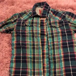 Jachs Vintage Multi-Color Button Down short sleeve